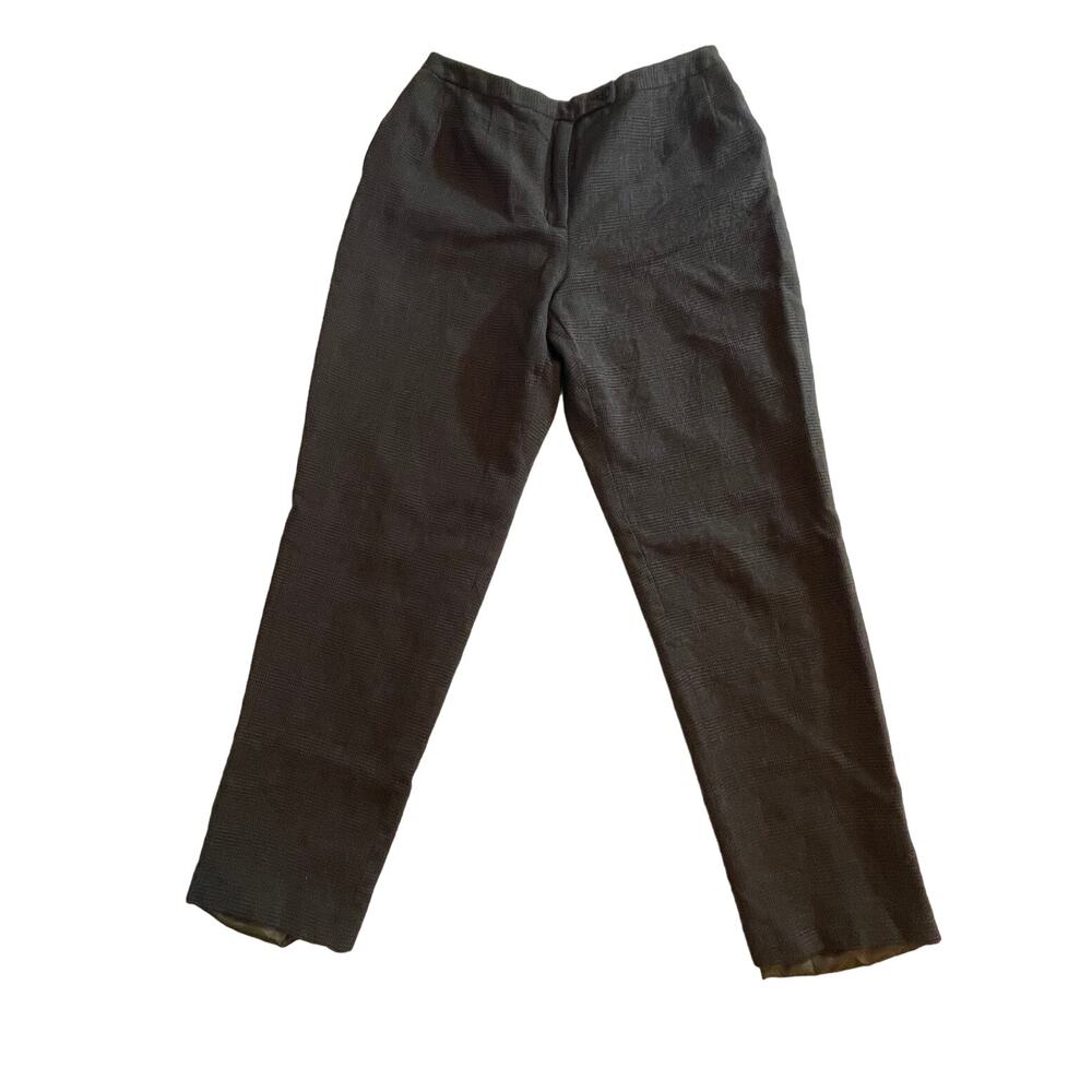 Harve Bernard Sport, Size 10, Charcoal Plaid Wool Pants